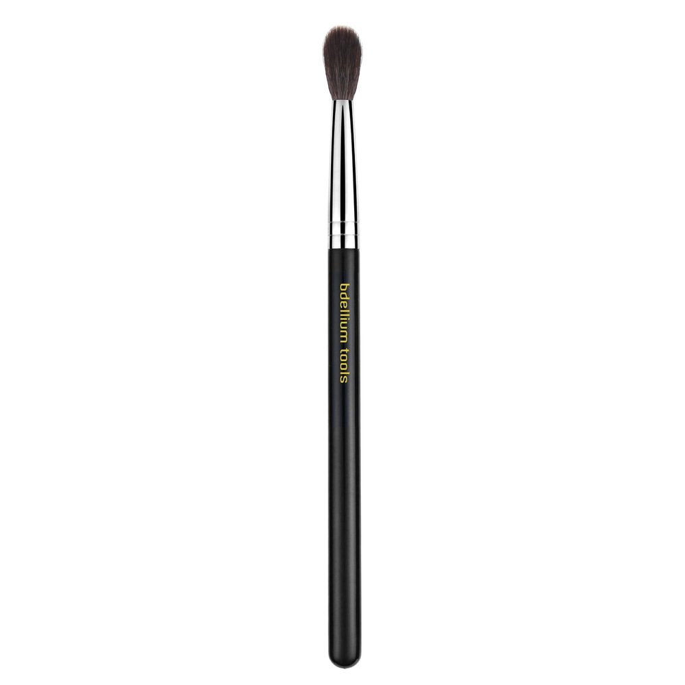Bdellium Tools Professional Makeup Brush - Maestro Series 785 Tapered Blending - With Mix of Soft Synthetic & Natural Fibers, For Applying Shadow (Black, 1pc)
