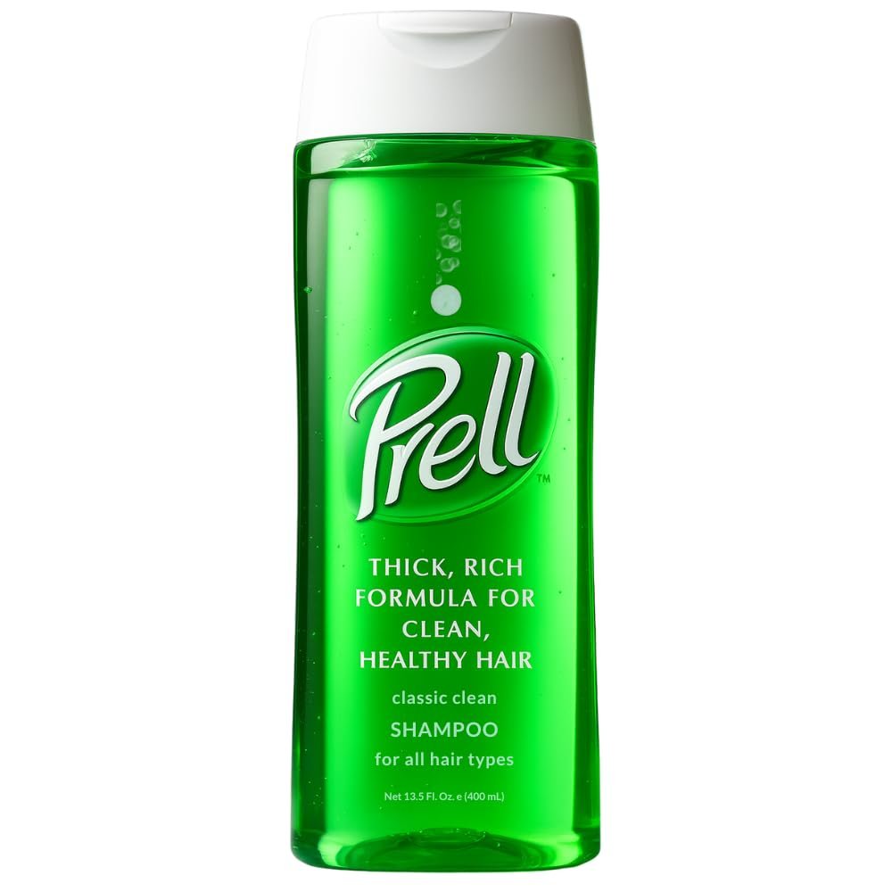 Prell Original Green Shampoo  Classic Clean Deep Cleansing Shampoo for Men & Women | 13.5 oz