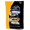 Bic Metal Quality Disposable Men's Shaving Razors, Best Single Blade, 10X10-count view 1