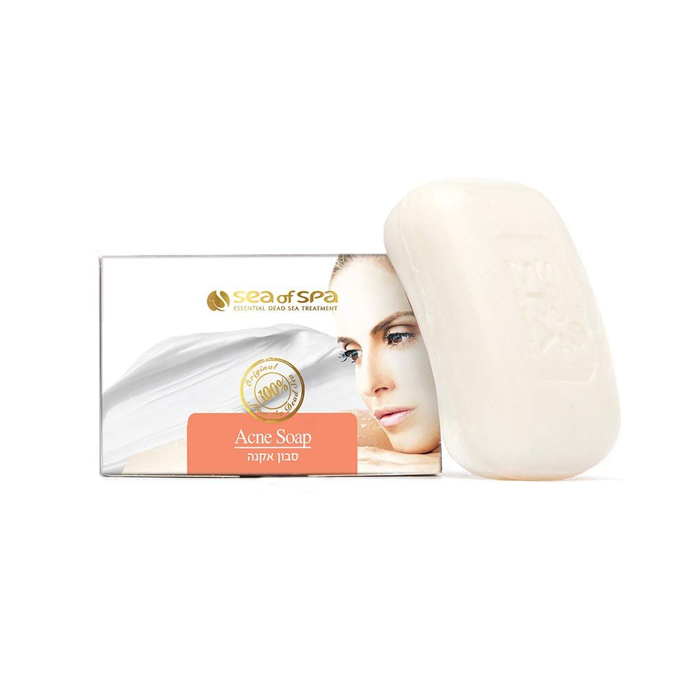 Acne Soap Sea of Spa's rich Acne Soap is rich with natural Dead Sea black mud and minerals.