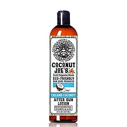 BANDFOW Creamy Coconut After Sun Lotion by Coconut Joe's | Enriched with Coconut Oil Vitamin E and Aloe, Deeply Moisturizes Your Skin, 8 Ounce Bottle