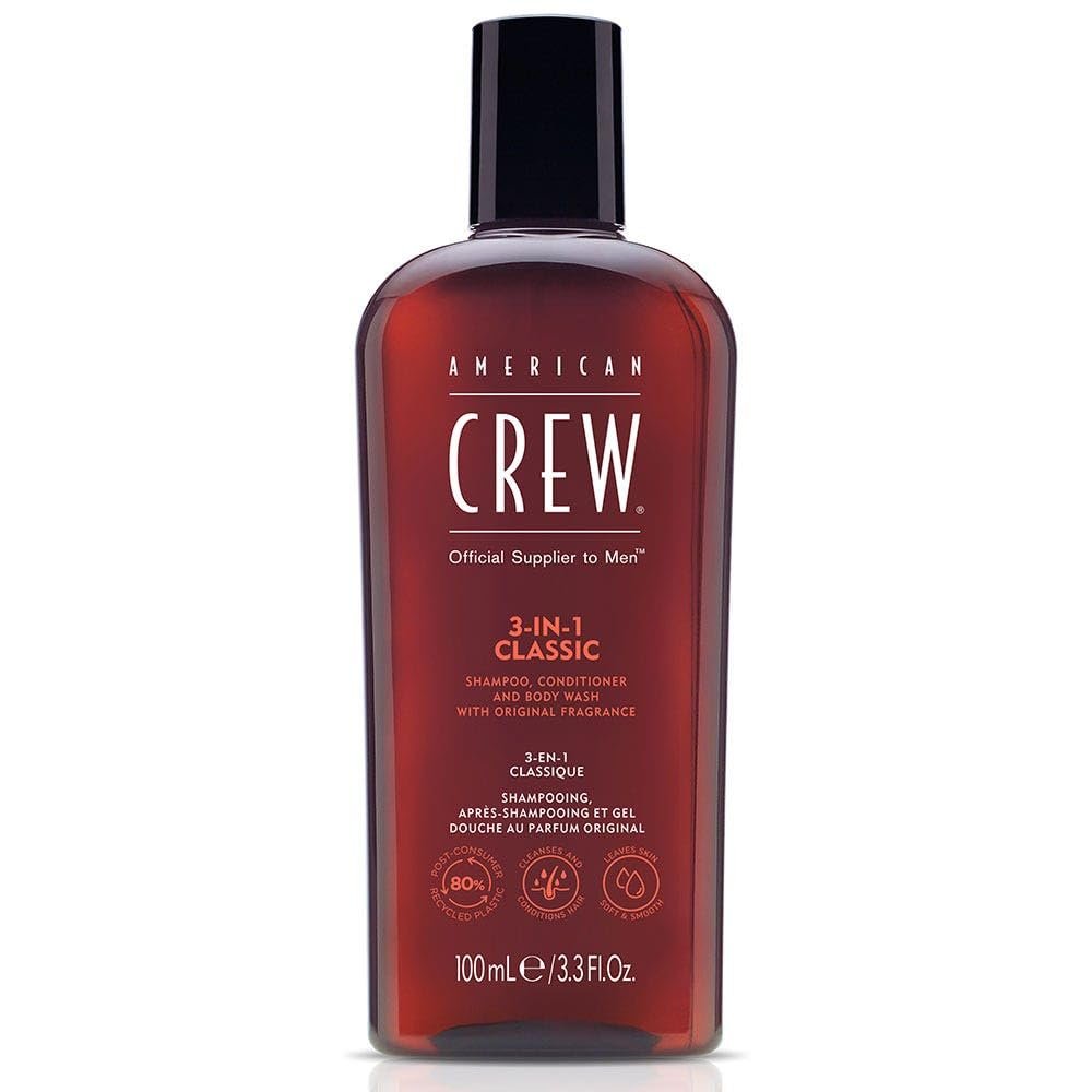 AMERICAN CREW 3 N 1 Shampoo, Conditioner and Body Wash 3.3 oz