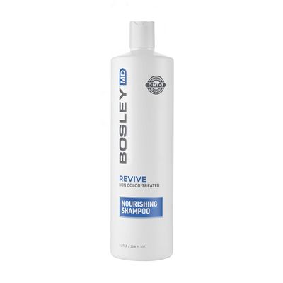 BosRevive Nourishing Shampoo for Noticeably Thinning, Non Color-Treated Hair Helps Restore Thinning Hair & Remove DHT, Product & Pollution Build-Up, Boosts Scalp Circulation, Sulfate-Free 33.8 Fl Oz