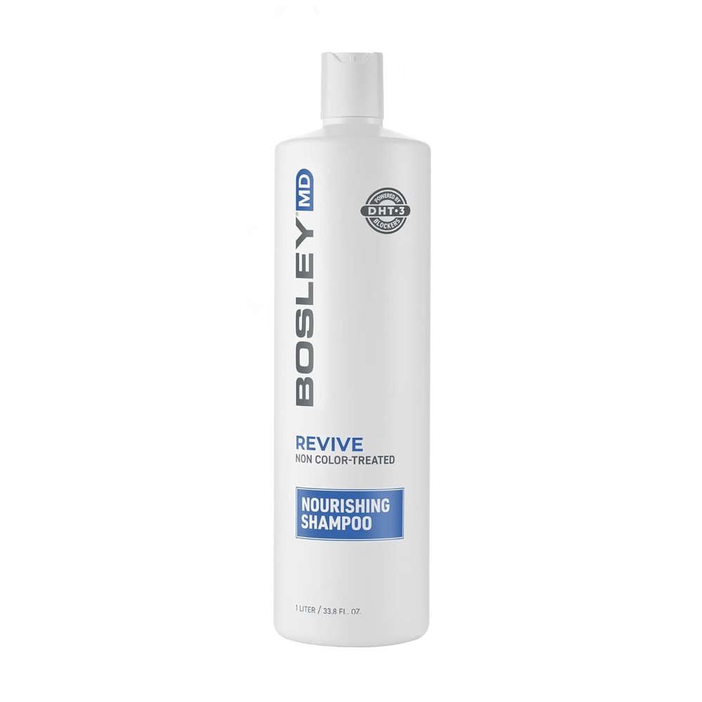 BosRevive Nourishing Shampoo for Noticeably Thinning, Non Color-Treated Hair Helps Restore Thinning Hair & Remove DHT, Product & Pollution Build-Up, Boosts Scalp Circulation, Sulfate-Free 33.8 Fl Oz