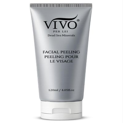 Vivo Per Lei Facial Peeling Gel - Helps Address Dead Skin Buildup - Gentle Exfoliating Gel for Rough, Dry, Sensitive or Mature Skin - Face and Body Scrub - Non Abrasive - 4.05 Fl. Oz.