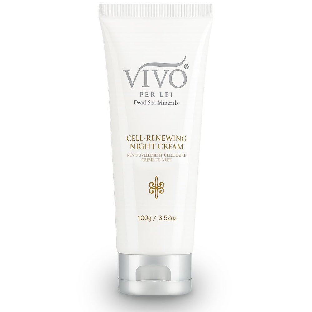 Vivo Per Lei Dead Sea Night Cream - Moisturizing Night Cream for Face - 3.52 Oz