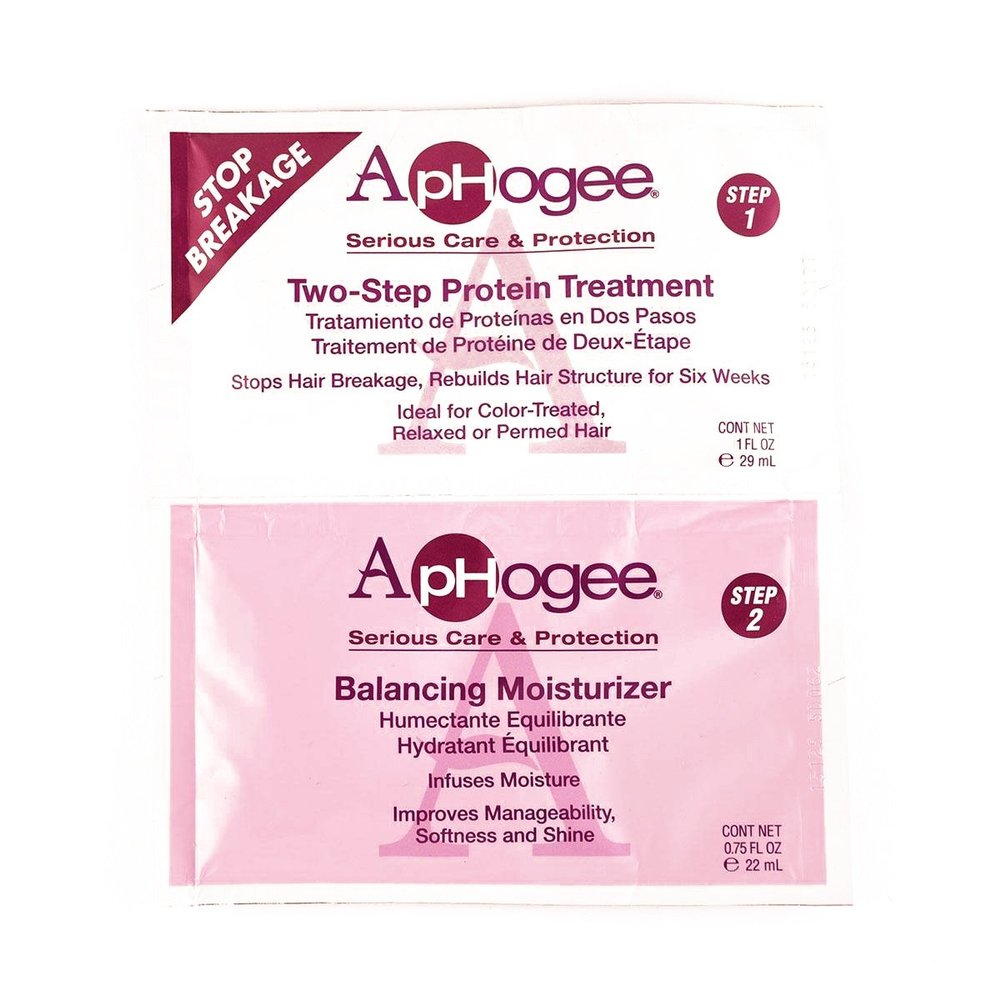 ApHogee Two-Step Protein Treatment & Balancing Moisturizer  Repairs Damaged Hair, Strengthens & Restores Moisture  1 Ea