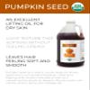 velona Pumpkin Seed Oil USDA Certified Organic - 64 Fl Oz | 100% Pure and Natural Carrier Oil | Unrefined, Cold Pressed | Cooking, Face, Hair, Body & Skin Care | Use Today - Enjoy Result view 2