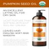 velona Pumpkin Seed Oil USDA Certified Organic - 8 Fl Oz | 100% Pure and Natural Carrier Oil | Unrefined, Cold Pressed | Cooking, Face, Hair, Body & Skin Care | Use Today - Enjoy Result view 2