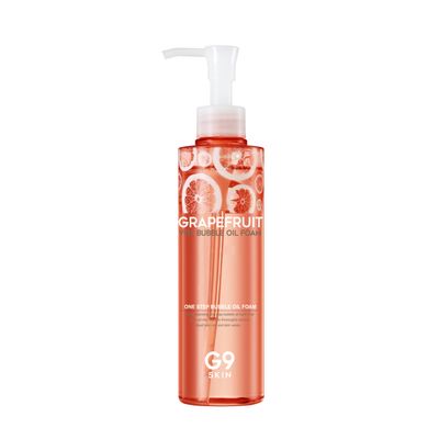 G9SKIN Grapefruit Vita Bubble Oil Foam (210g/7.40oz)  Dual Cleanser with Vitamin-Rich Grapefruit and Plant Oils for Smooth, Dewy Skin