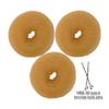 3-pack Chignon Blonde Medium Hair Donuts 3" X 1" view 1