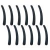 12PCS Black Banana Curved Double Sided Strip Grit Nail File Polish Emery Board Buffering Sanding Art Manicure Buffer Nail Art Tools view 1