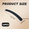 12PCS Black Banana Curved Double Sided Strip Grit Nail File Polish Emery Board Buffering Sanding Art Manicure Buffer Nail Art Tools view 2