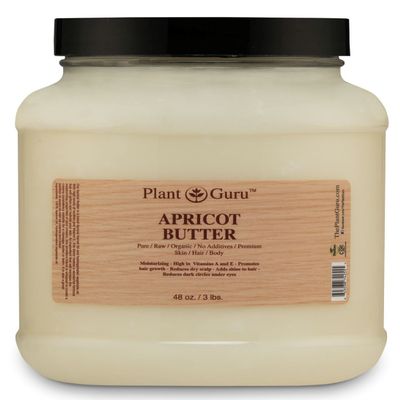 Apricot Body Butter 3 lbs. 100% Pure Raw Fresh Natural Cold Pressed. Skin, Hair, Nail Moisturizer, DIY Creams, Balms, Lotions, Soaps.