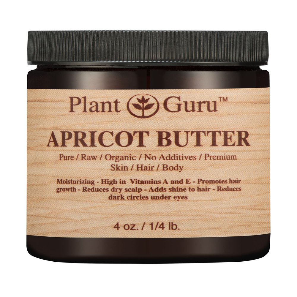 Apricot Body Butter 4 oz. 100% Pure Raw Fresh Natural Cold Pressed. Skin, Hair, Nail Moisturizer, DIY Creams, Balms, Lotions, Soaps.