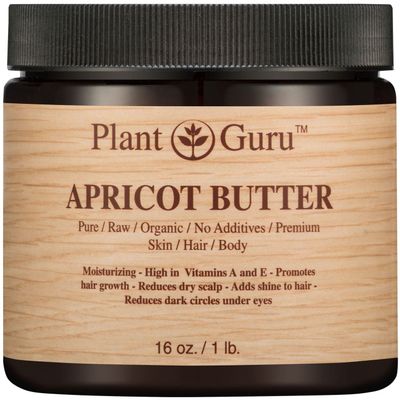 Apricot Body Butter 16 oz. 100% Pure Raw Fresh Natural Cold Pressed. Skin, Hair, Nail Moisturizer, DIY Creams, Balms, Lotions, Soaps.