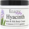 Eclectic Lady Hyacinth Satin and Silk Cream, Body Cream, Body Lotion, 4 oz - Shea Butter, Aloe, Silk Amino Acids, Vitamin E, Phthalate-Free, Handcrafted in USA - Perfect For Women view 1