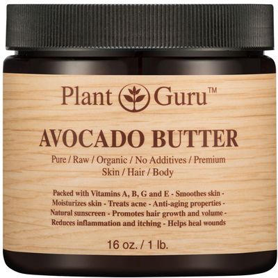 Avocado Body Butter 16 oz. 100% Pure Raw Fresh Natural Cold Pressed. Skin, Hair, Nail Moisturizer, DIY Creams, Balms, Lotions, Soaps.