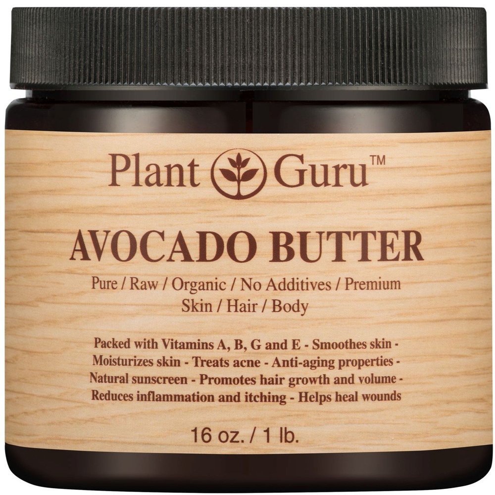 Avocado Body Butter 16 oz. 100% Pure Raw Fresh Natural Cold Pressed. Skin, Hair, Nail Moisturizer, DIY Creams, Balms, Lotions, Soaps.