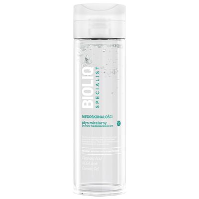 Bioliq Specialist Anti-Imperfections Micellar Solution - Cleanses Skin, Removes Makeup & Impurities, Oleanolic Acid & NDGA Formula for Clear, Mattified Skin - Ideal for Imperfection-Prone Skin - 200ml
