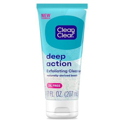Clean & Clear Scrub Deep Action Exfoliating 7 Ounce Oil-Free (207ml) (2 Pack)