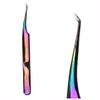 Rev Pro Rainbow Tweezer / 45 degree/Isolation/Eyelash Extension By PINKLAB view 1