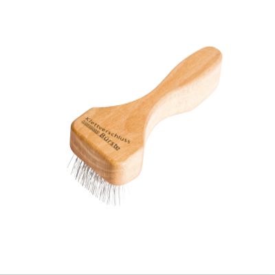 REDECKER Wire Brush with Oiled Beechwood Handle, 5-7/8-Inches, Compatible with Velcro Tape and Other Velcro Items