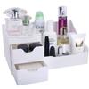 Mantello Cosmetic Storage Organizer - Sitting on Your Vanity, Bathroom Counter or Dresser - Easily Organize Your Cosmetics, Jewelry, Hair Accessories (White) view 1