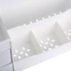 Mantello Cosmetic Storage Organizer - Sitting on Your Vanity, Bathroom Counter or Dresser - Easily Organize Your Cosmetics, Jewelry, Hair Accessories (White) view 3
