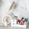 Mantello Cosmetic Storage Organizer - Sitting on Your Vanity, Bathroom Counter or Dresser - Easily Organize Your Cosmetics, Jewelry, Hair Accessories (White) view 4