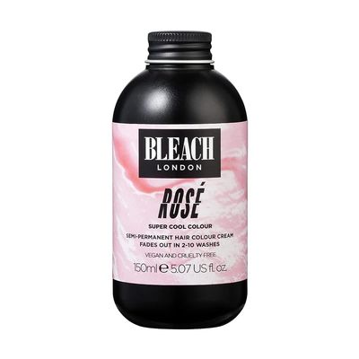 Bleach London Ros Super Cool Colour - Pastel Pink Hair Dye - Vegan & Peta-Approved Semi-Permanent Direct Dye - (150 ml)