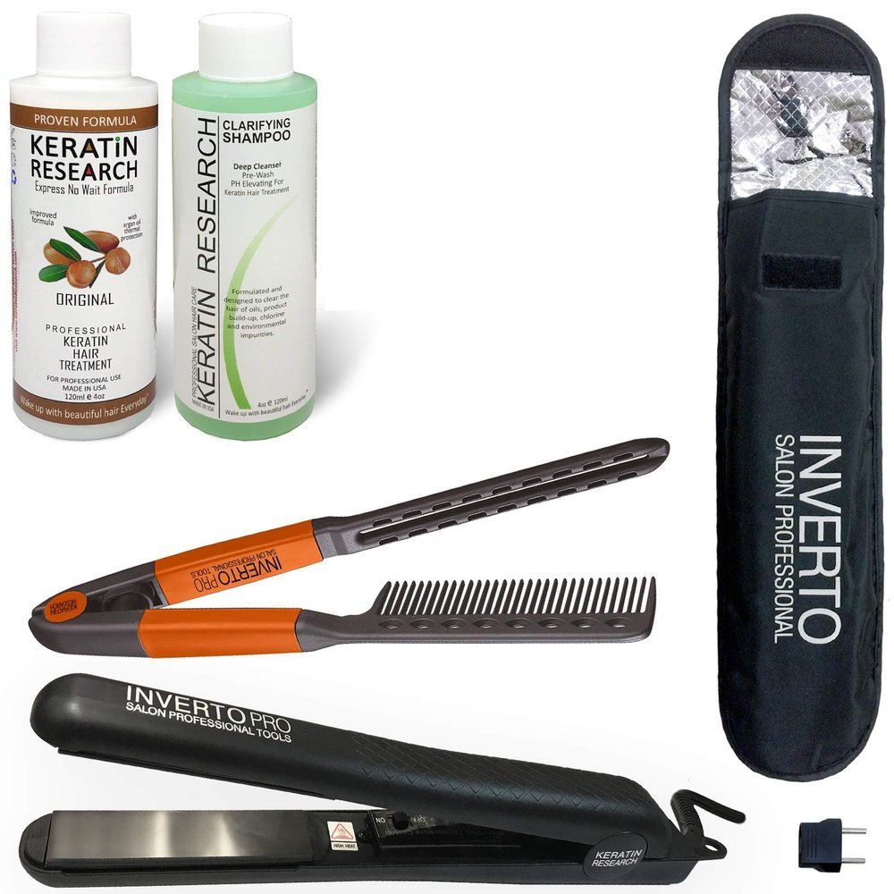 Complex Brazilian Keratin Blowout Hair Treatment 120ml Professional Results Straightens and Smooths Hair (KT 120ml (Keratin Treatment only)) Queratina Keratina Brasilera Tratamiento (VALUE KIT I)