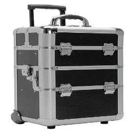 Beauty Case with Movable Dividers and Deep Well Bottom Finish: Black Hole