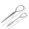 10PCS Plastic Magic Pull Hair Pin Tail Hair Braid Ponytail Maker Styling Tool (5 Large + 5 small) view 2