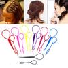 10PCS Plastic Magic Pull Hair Pin Tail Hair Braid Ponytail Maker Styling Tool (5 Large + 5 small) view 4