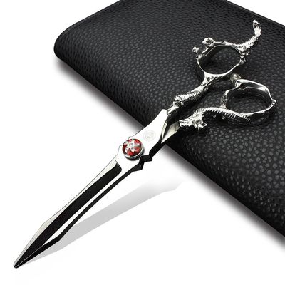 6 inch high quality hair scissors Japan 440C hairdressing scissors level texture modeling dedicated