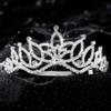 Anderson's Amara Rhinestone Tiara, Sparkling 2-Inch Silver Crown with Clear Faux Diamonds, Adjustable Band & Comfort Combs, Perfect for Proms, Homecomings, Weddings, Pageants & Special Events view 2