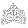 Anderson's Jenna Rhinestone Tiara, Sparkling 3-Inch Silver Crown with Clear Faux Diamonds, Adjustable Band & Comfort Combs, Perfect for Proms, Homecomings, Weddings, Pageants & Special Events view 1