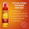 Creme of Nature Style & Shine Foaming Mousse, Defines Curls & Controls Frizz, Moisturizes Hair while Adding Shine with Argan Oil from Morocco, 7 fl oz view 4