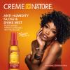 Creme of Nature Anti-Humidity Gloss & Shine Mist, Lightweight Frizz Control and Heat Protection, Infused with 100% Organic Argan Oil from Morocco, 4 oz view 2