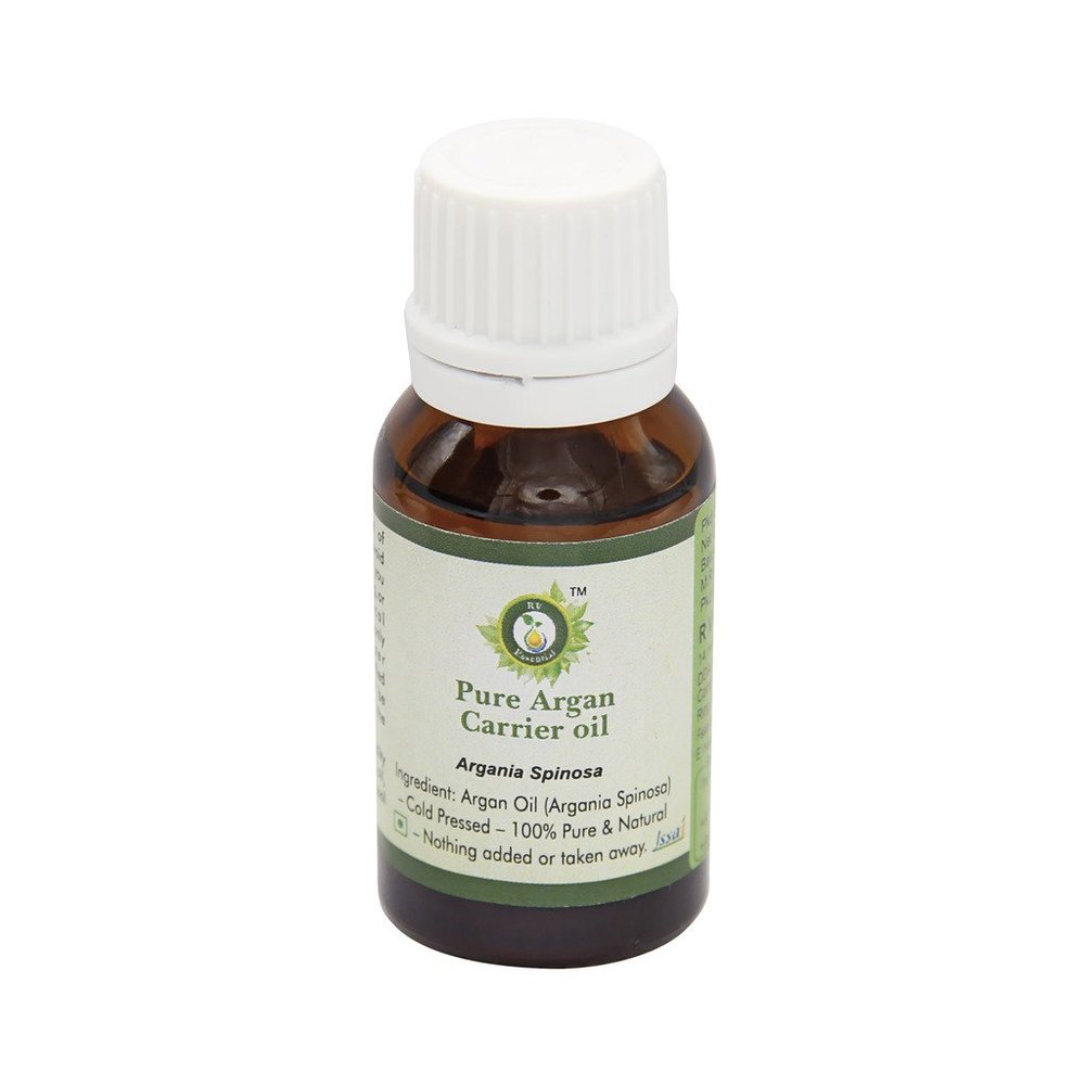 R V Essential Pure Argan Carrier Oil 15ml (0.507oz)- Argania Spinosa (100% Pure and Natural Cold Pressed)