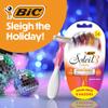 BIC Soleil 3 Colors Women's Disposable 3 Blade Razors, Aloe Vera & Vitamin E Lubricating Strip, Colorful Stocking Stuffers, 8-Pack view 2