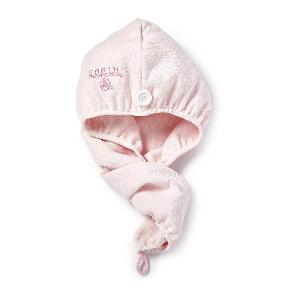 Earth Therapeutics Ultra-Absorbent Quick-Dry Hair Turban (Pink)