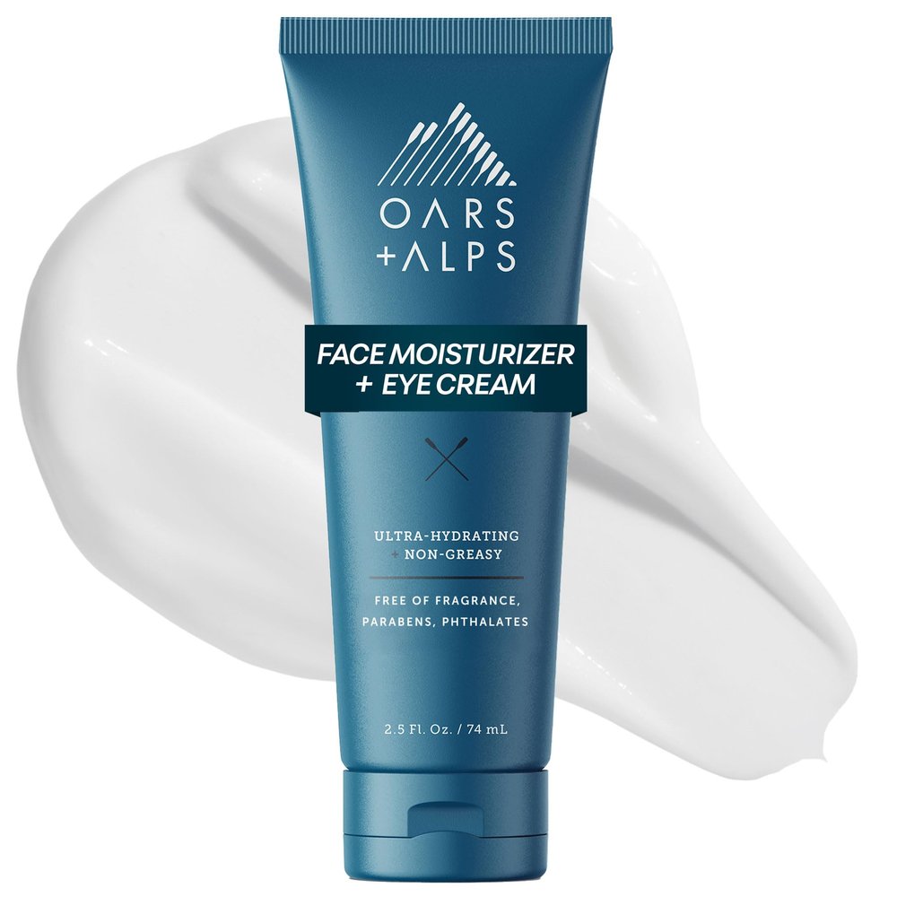 Oars + Alps Anti-Aging Face Moisturizer & Eye Cream, Hydrating Skin Moisturizer with Shea Butter and Jojoba Oil, Lightweight, Non Greasy, Vegan, Gluten Free