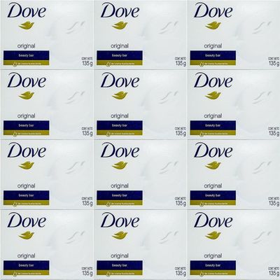 Dove White Cream Bar 4.75 Oz / 135 Gr (Pack of 12)
