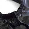 Betty Dain Magnum Shampoo Cape with Touch and Close Fastener, Durable, Waterproof, Stain-Resistant Vinyl, Machine Washable, Wrinkle-Free, Oversized Dimensions, 54" W x 66" L Black view 2