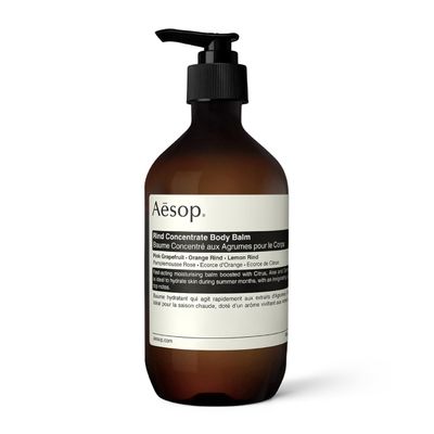 Aesop Rind Concentrate Body Balm - Lightweight, Fast-Absorbing Hydration with Pink Grapefruit, Orange Rind, Lemon Rind, Aloe Vera & Nut Oils - Bright Citrus Fresh Scent - 500 mL / 16.9 fl oz