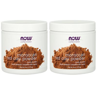 NOW Red Clay Powder Moroccan, 6-Ounce (Pack of 2)
