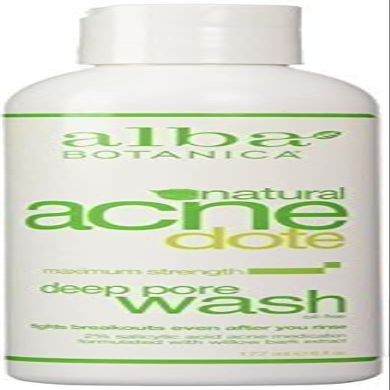 Alba Botanica Natural Acnedote Deep Pore Wash 6 oz (3 pack)