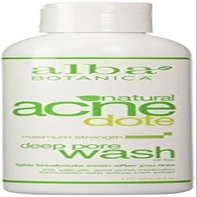 Alba Botanica Natural Acnedote Deep Pore Wash 6 oz (3 pack)